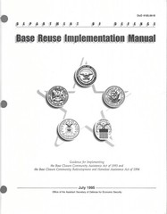 BASE REUSE IMPLEMENTATION MANUAL 1995 Binder Loose Leaf In Plain Black Binder