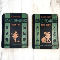 Elson-Gray Basic Readers Book Two & Book Three 1936 Scott Foresman & Company