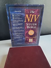 NIV Study Bible Zondervan 10th Anniversary Edition XL Bonded Leather Burgundy