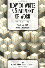 How to Write a Statement of Work – Paperback, by Cole Peter S.; – Very Good