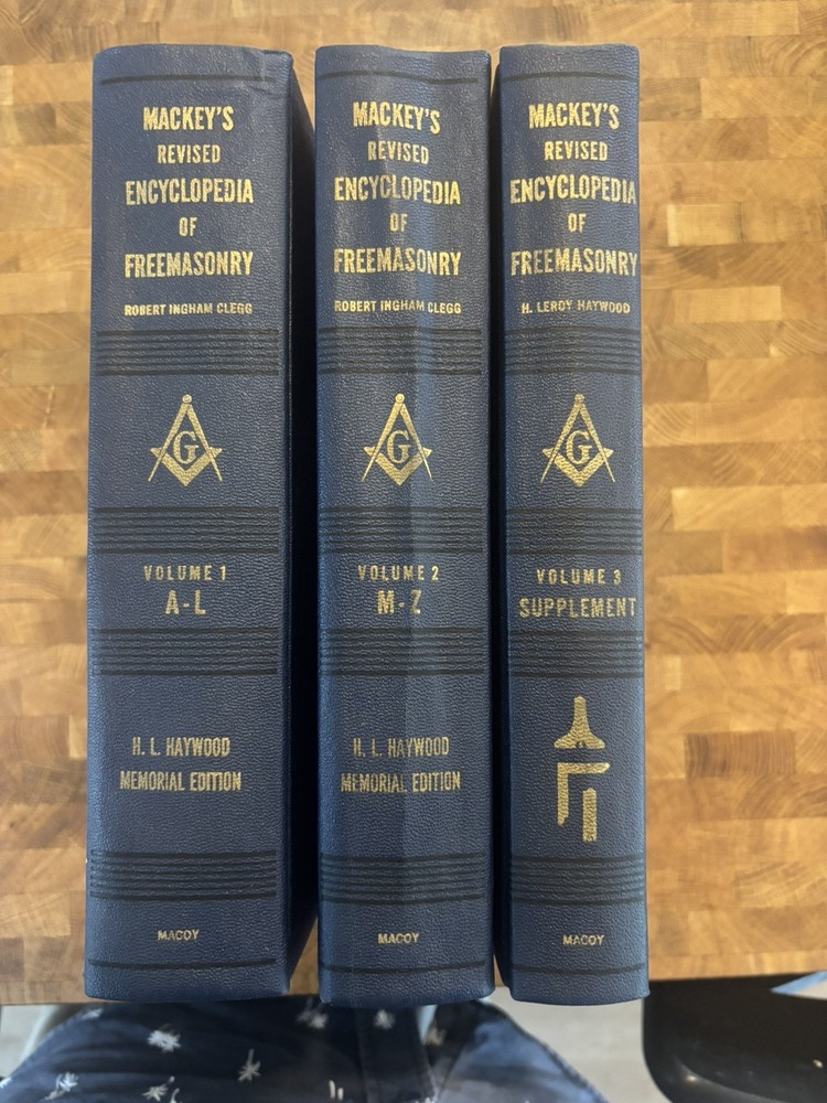 1966 Mackey’s Revised Encyclopedia of Freemasonry 3 Volume Set