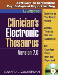 CLINICIAN’S ELECTRONIC THESAURUS, VERSION 7.0: SOFTWARE TO By Zuckerman Edward