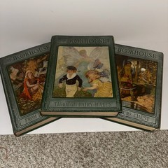 My Bookhouse vintage Hardcovers Three Four Five Olive Beaupre Miller GREEN 1928
