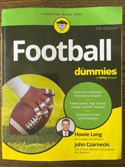 Football For Dummies Howie Long 7th Edition Sports Strategy Wiley: VG