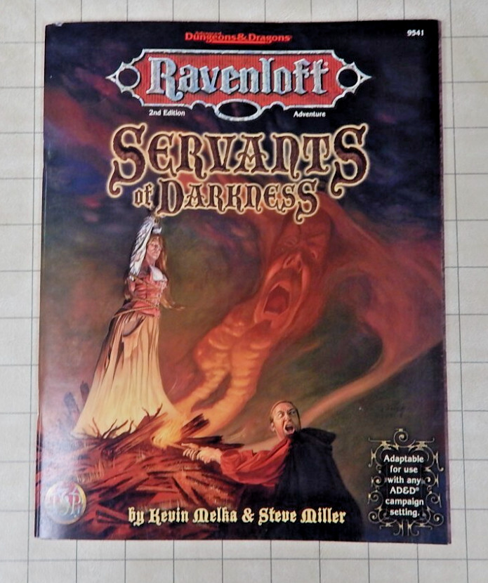 TSR Dungeons & Dragons Ravenloft #9541 SERVANTS OF DARKNESS – no map