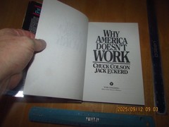 Why America Doesn’t Work by Jack Eckerd and Charles M. Colson (1991, Hardcover)