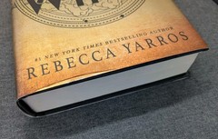 1st Edition Fourth Wing Hardcover HCDJ by Yarros Rebecca Fine NM 8th Printing