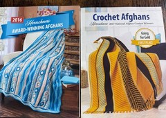 Herrschners Crochet Afghans Pattern Book Bundle Set of 4 Craft Hobby Book Lot
