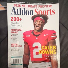 ATHLON SPORTS 2026 NFL DRAFT PREVIEW CALEB DOWNS COVER 200+ PLAYER CAPSULES