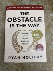 SIGNED The Obstacle is the Way Expanded 10th Anniversary Edition by RYAN HOLIDAY