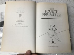 The Fourth Perimeter by Tim Green Signed 1st Edition (HC/DJ) 2002