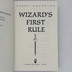Wizard’s First Rule – Terry Goodkind (1st edition 1st print HC) Tor, 1994