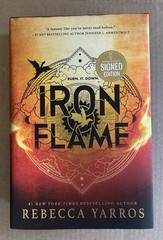 SIGNED Rebecca Yarros Iron Flame (Fourth Wing) B&N Book Sprayed Edges