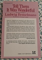 Tell Them It Was Wonderful: Selected Writings by Ludwig Bemelmans, 1987 (1st ED)