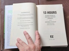 Mitchell Zuckoff 13 Hours Benghazi Hardcover Illustrated History Military Book