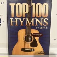 Top 100 Hymns Guitar Songbook by Hal Leonard Corp 185 Pages Very Good Condition