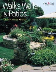 Walks, Walls Patios: Plan, Design Build – Paperback – VERY GOOD
