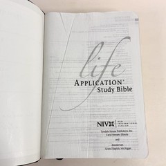 Life Application Study Bible 1997 Blue Bonded Leather Zondervan Red Letter