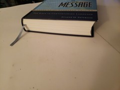 The Message Bible Large Print Numbered Edition Contemporary Language Hardcover