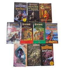 10 Dragonlance Forgotten Realms Paperback Lot by R.A. Salvatore Margaret Weis