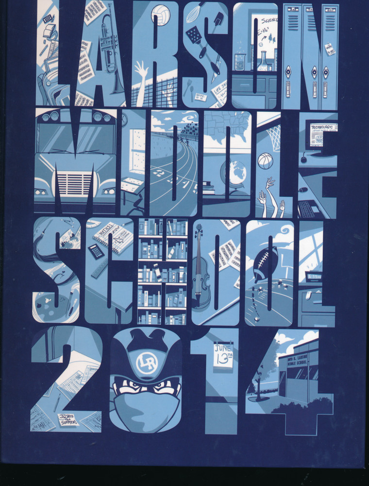 Troy MI Larson Junior High School yearbook 2014 Michigan Grades 8-6