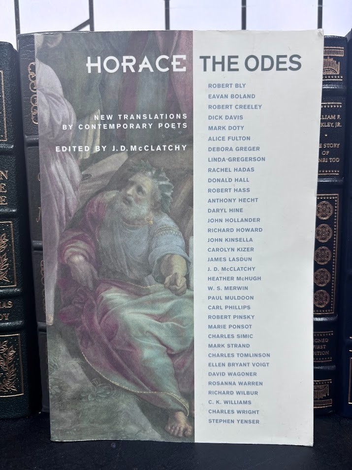 Horace The Odes New Translations Contemporary Poets McClatchy Princeton HC VG