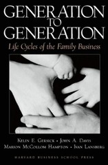 Generation to Generation by Kelin E. Gersick