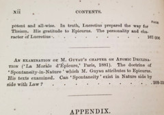 1872 Masson LUCRETIUS’ ATOMIC THEORY & MODERN SCIENCE,Evolution,Atoms,Philosophy