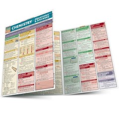 Chemistry Equations and Answers: Quick Study Refence Guide Tri-Fold Laminated