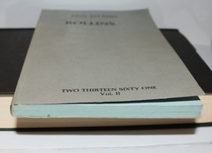 1985 HENRY ROLLINS Black Flag End to End Poetry Book TWO THIRTEEN SIXY ONE V. II