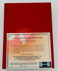 1973 HOLY BIBLE HOLMAN VERSE REFERENCE CALFSKIN LEATHER RED LETTER Gold Edges
