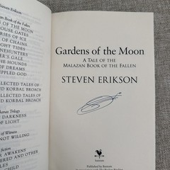 Steven Erikson (Signed) The Broken Binding Malazan Book of the Fallen 1-3 1st