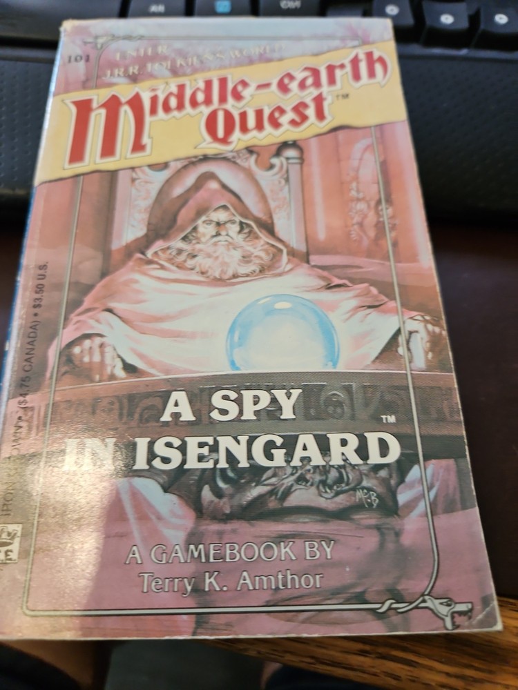 A Spy in Isengard Middle-Earth Quest1988 1st Edition MERP Gamebook JR Tolkien