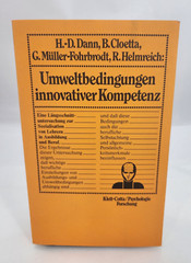 Umweltbedingungen innovativer Kompetenz Germen Edition 1978 Paperback