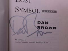 SIGNED The Lost Symbol by Dan Brown 1st Printing 1st Ed 2009 HCDJ 🟢0910