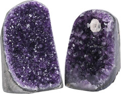 Natural Amethyst Cluster with Polished Edges [4 to 5 Lb.] Real Raw Geode Healing