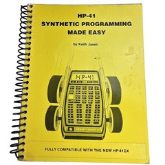 HP-41 Synthetic Programming Made Easy Keith Jarett Spiral Calculator 1982 Vtg