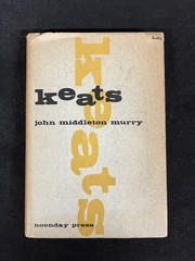 Keats by John Middleton Murray 1955 Noonday Press, HCDJ VG Smoke Free