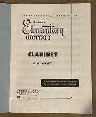 Rubank Elementary Method: Clarinet, (Rubank Educational Library, No. 34)