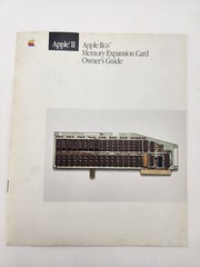Apple IIgs Memory Expansion Card Owner’s Guide 030-1310-B Vintage 1986