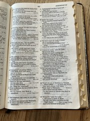 Nelson Open Bible Expanded Ed NKJV Black Genuine Leather 1985 466 Large Print!