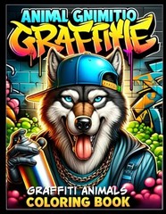 Majosta Graffiti Animals Coloring Book 50 Street Art Animal Characters New