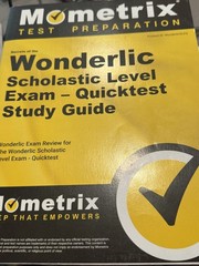 Mometrix Wonderlic Scholastic Level Exam Quicktest Study Guide Book