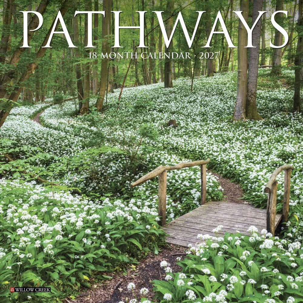 Willow Creek Press, Pathways 2027 7″ x 7″ Mini Wall Calendar