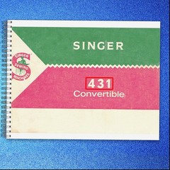 SINGER 431 Convertible Slant-O-Matic Instruction Manual – WIRE FIXED – COVERED