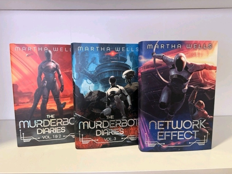 The Murderbot Diaries by Martha Wells Broken Binding Edition (Book 1 Signed)