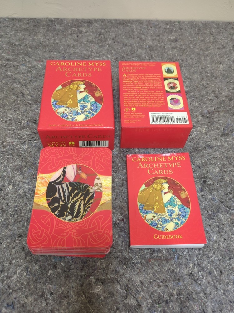 Archetype Cards by Caroline Myss 2003 w Guidebook in Box Excellent Condition
