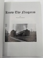 Know Thy Niagaras Thomas R Gerbracht 2018 Hardcover Railroads Trains 6006 340 Pg