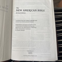 Large Print Catholic Bible, Revised Edition, Comfort Print, Leathersoft, Brown