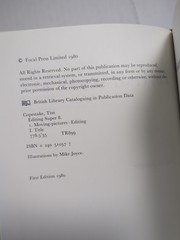 Editing Super 8 book by Tim Copestake – 1980 hardcover Super 8mm film